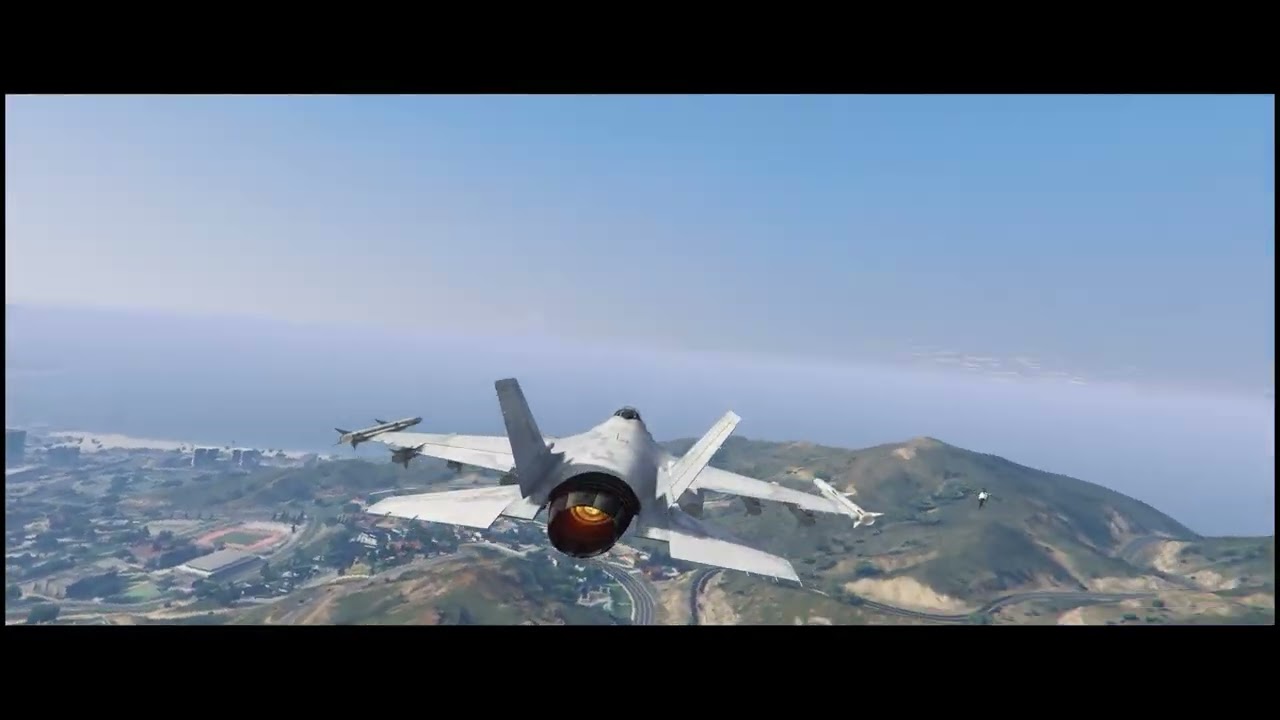 GTA V | F16 steel attempt | Military 5th generation flight | Easy way to to steel F16 in GTA V