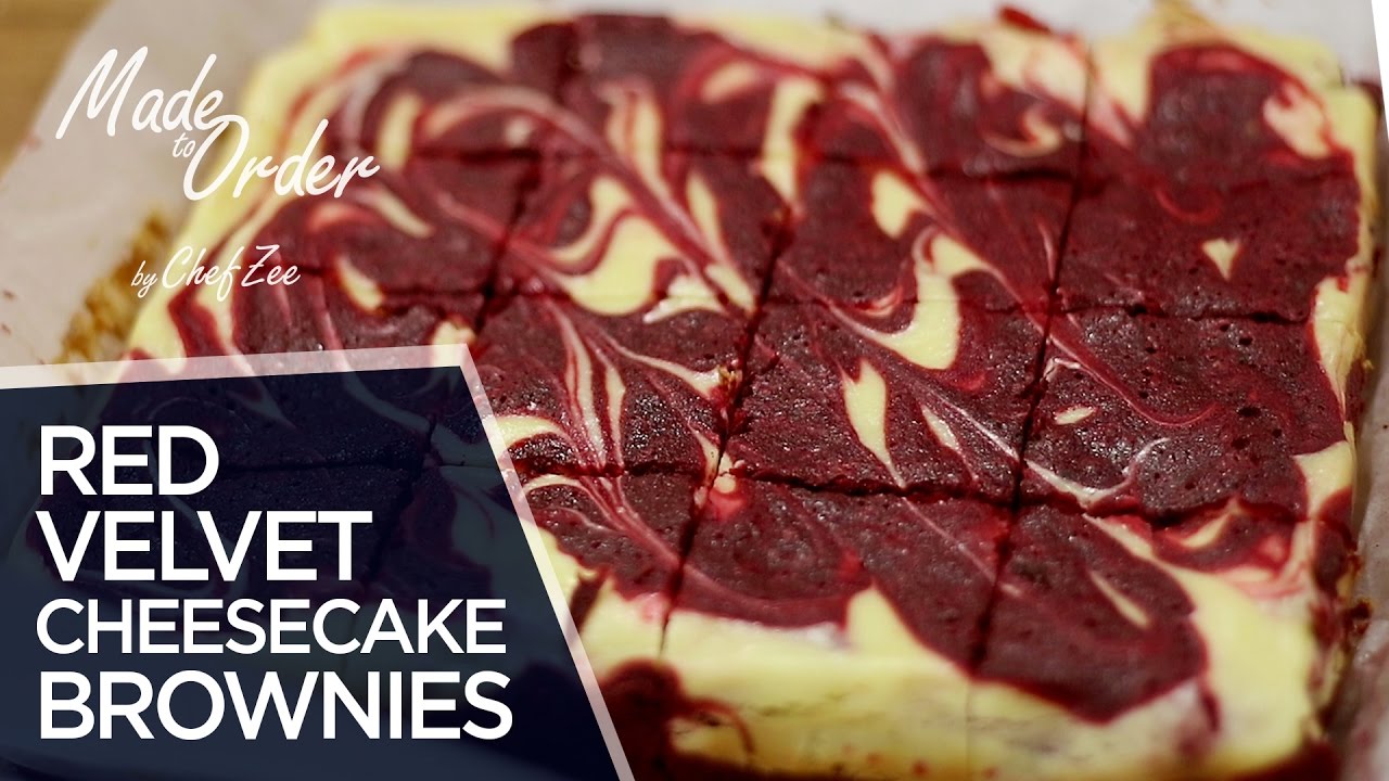 Red Velvet Cheesecake Brownies | Valentine's Day Special | Made To Order | Chef Zee Cooks