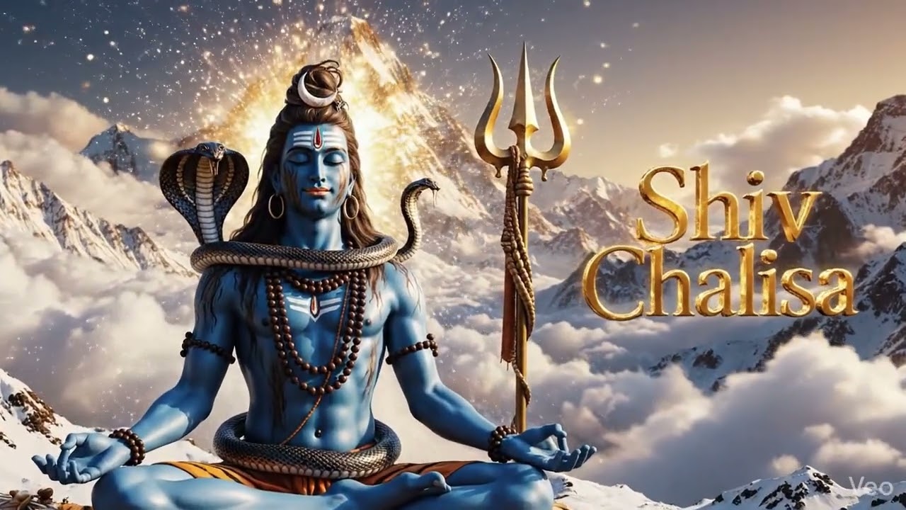 Shiv Chalisa: A Divine Cinematic Experience 🔱 | morning meditation/ peacefull /relax mind🕉️🙏🏻