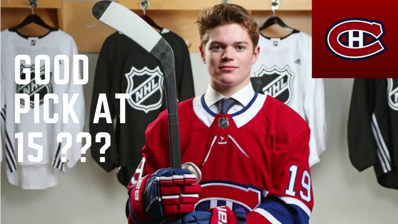 Cole Caufield Habs 15th pick