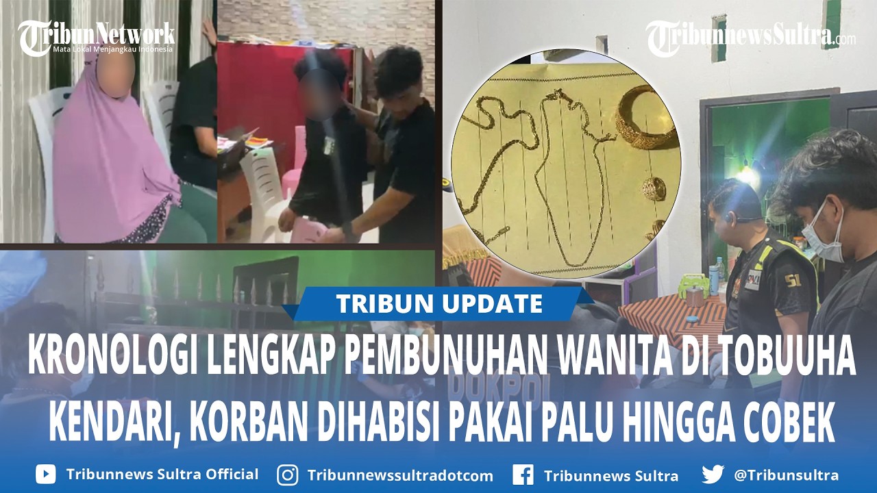 Kronologi Lengkap Pembunuhan Wanita di Tobuuha Kendari, Korban Dihabisi Pakai Palu hingga Cobek