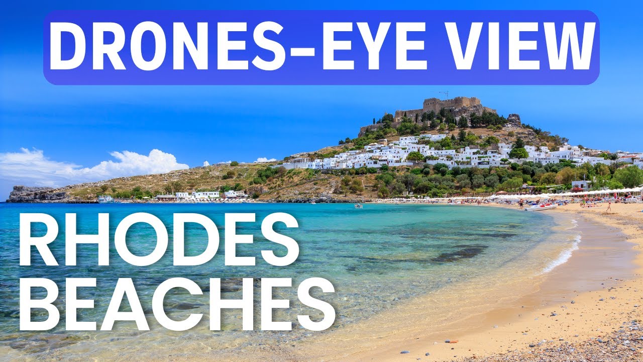 GREECE RHODES Stunning Drone Views of the Best Beaches