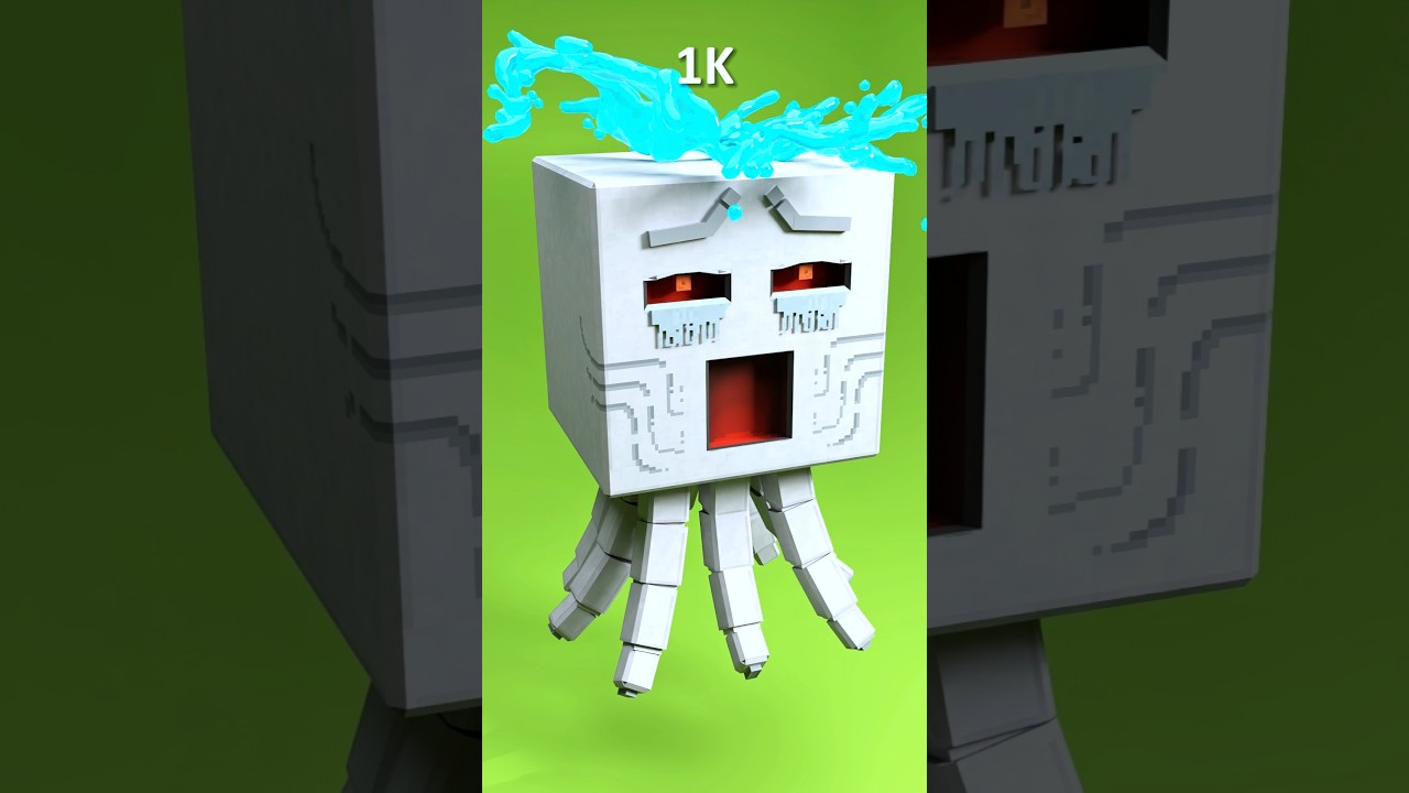 0 vs 1 Billion Water Drops 💧💦 Minecraft Ghast
