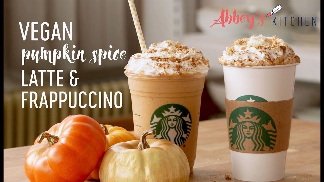 Healthy Vegan Pumpkin Spice Latte & Frappuccino | Starbucks Copy Cat Recipe