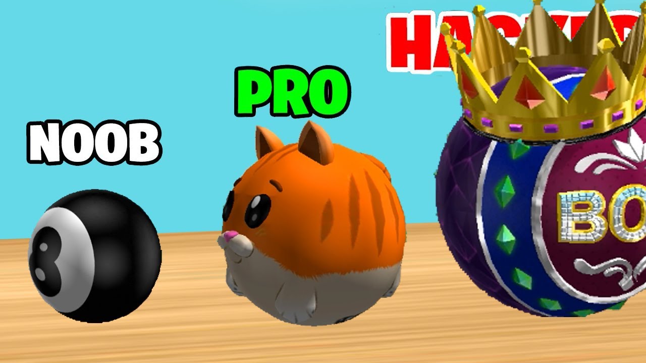 Going Balls - NOOB vs PRO vs HACKER | All Balls Unlocked