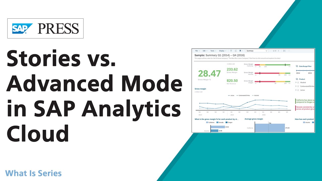 В чём разница между режимами «Истории» и «Расширенный режим» в SAP Analytics Cloud?