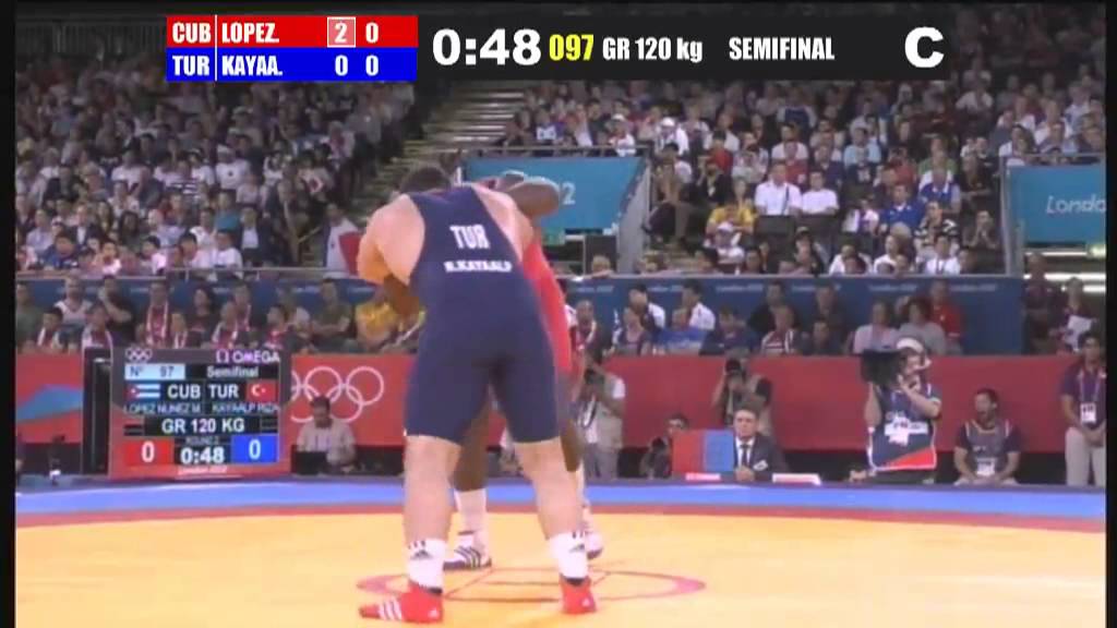 Olympic games 2012 Greco-Roman 120Kg. (CUB) Mijain LOPEZ NUÑEZ vs (TUR) Riza KAYAALP