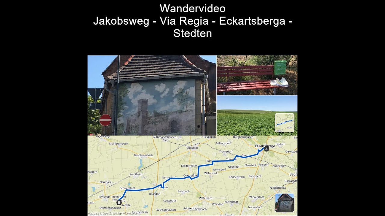 Wandervideo Jakobsweg - Eckartsberga - Stedten - 30.07.24
