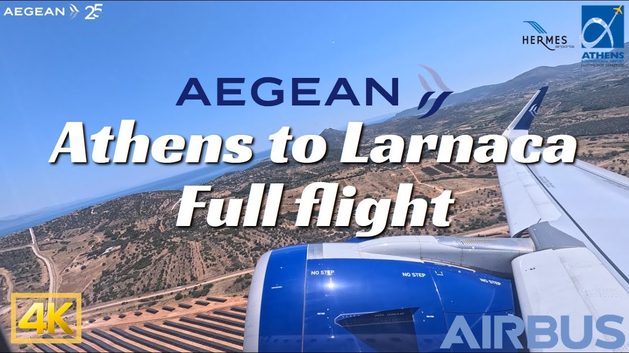 TRIP REPORT | Aegean Airlines Athens to Larnaca | Full flight