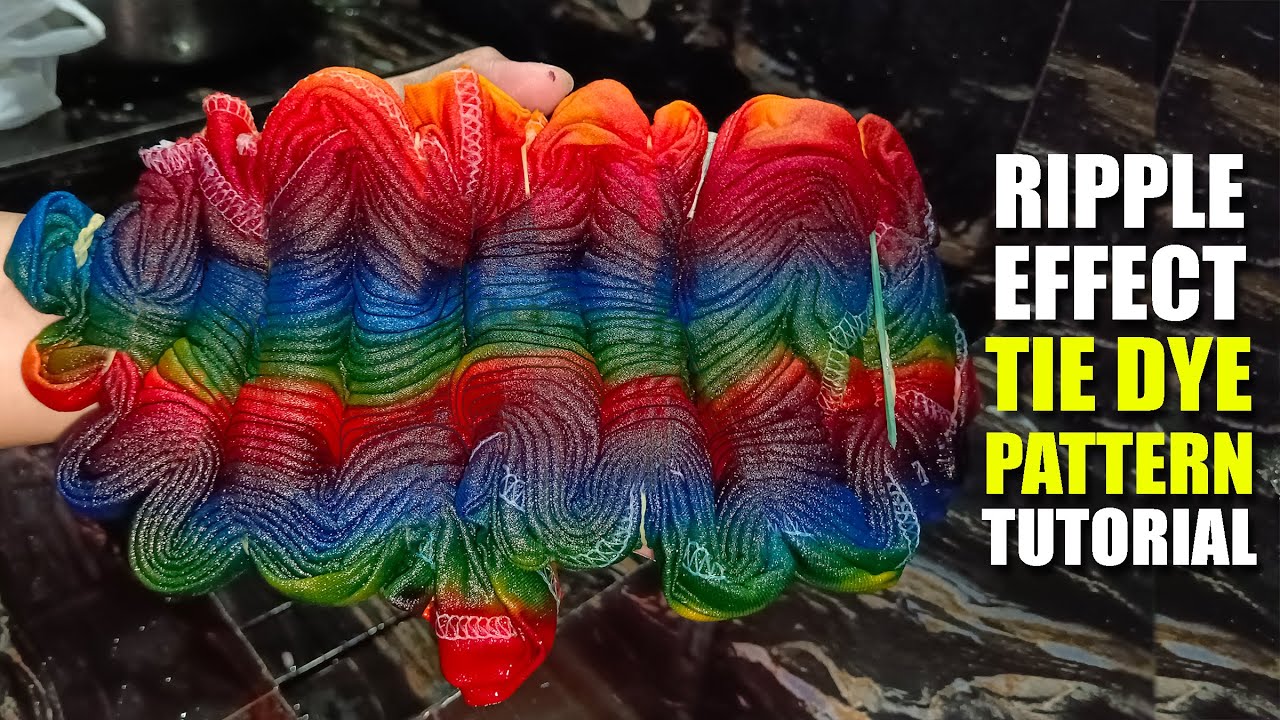 RIPPLE Effect Tie Dye Pattern Tutorial #taliatkulay