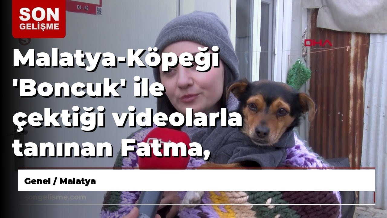 Malatya-Köpeği 'Boncuk' ile çektiği videolarla tanınan Fatma, 'Beyaz'la Joker'e konuk oldu