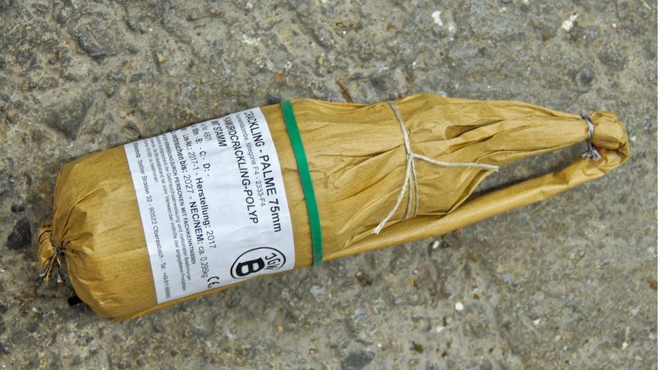 75mm Zylinderbombe Crackling-Palme | JGWB