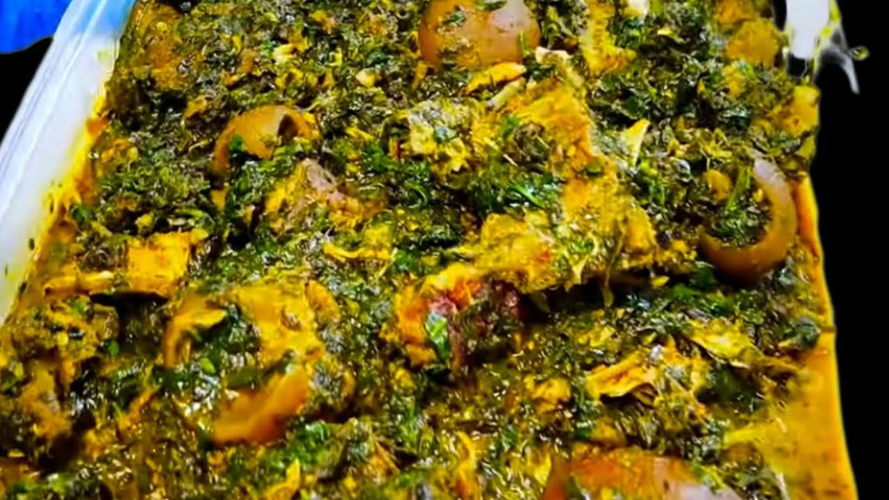 How to cook Afang soup with Spinach