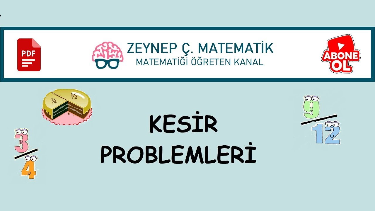 KESİR PROBLEMLERİ - KPSS,TYT,ALES,DGS - BOL SORU ÇÖZÜMLÜ