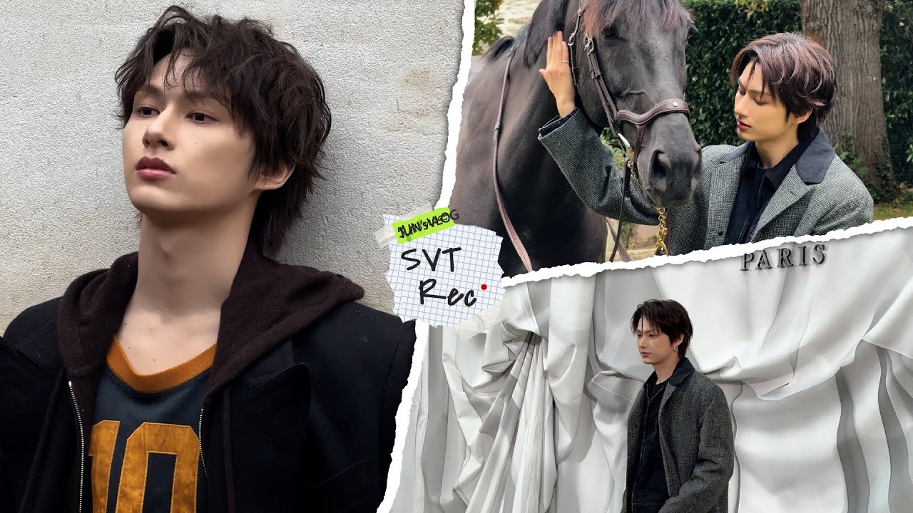 [SVT Record] 준냥이의 지공바오 먹방🍽️ | 포토 촬영과 함께 오랜만에 승마🐎 | 파리 패션위크 참석