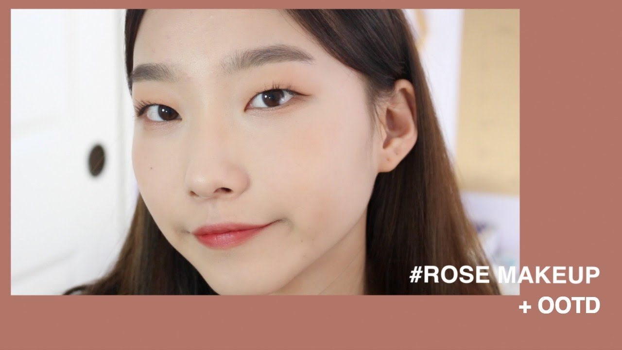 Daily Rose Makeup for Monolids + OOTD | diane 다이앤