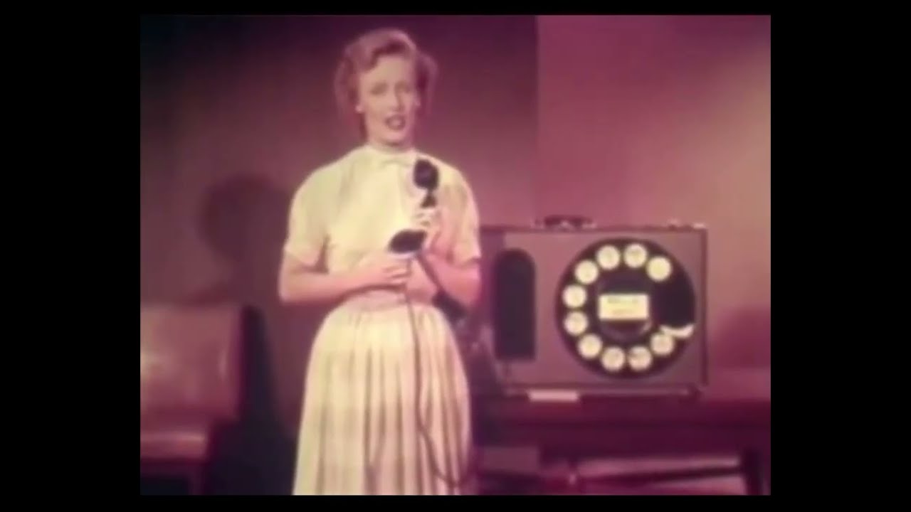 До появления смартфонов, телефон с дисковым набором номера 1954 года. Звонки, основанные на чисты...