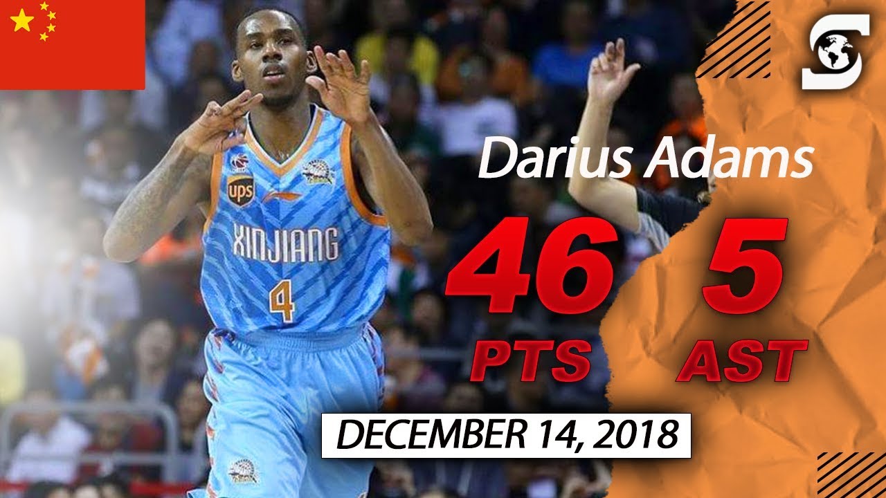 Darius Adams 46 points 5 Assists vs Beijing China (CBA)