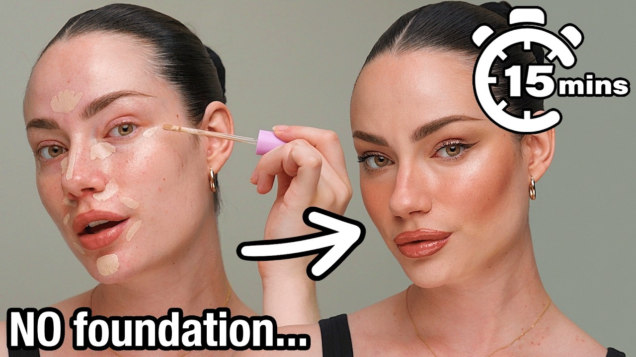 Natural NO Foundation Makeup Tutorial for Beginners (Easy 15 Minute Look!)