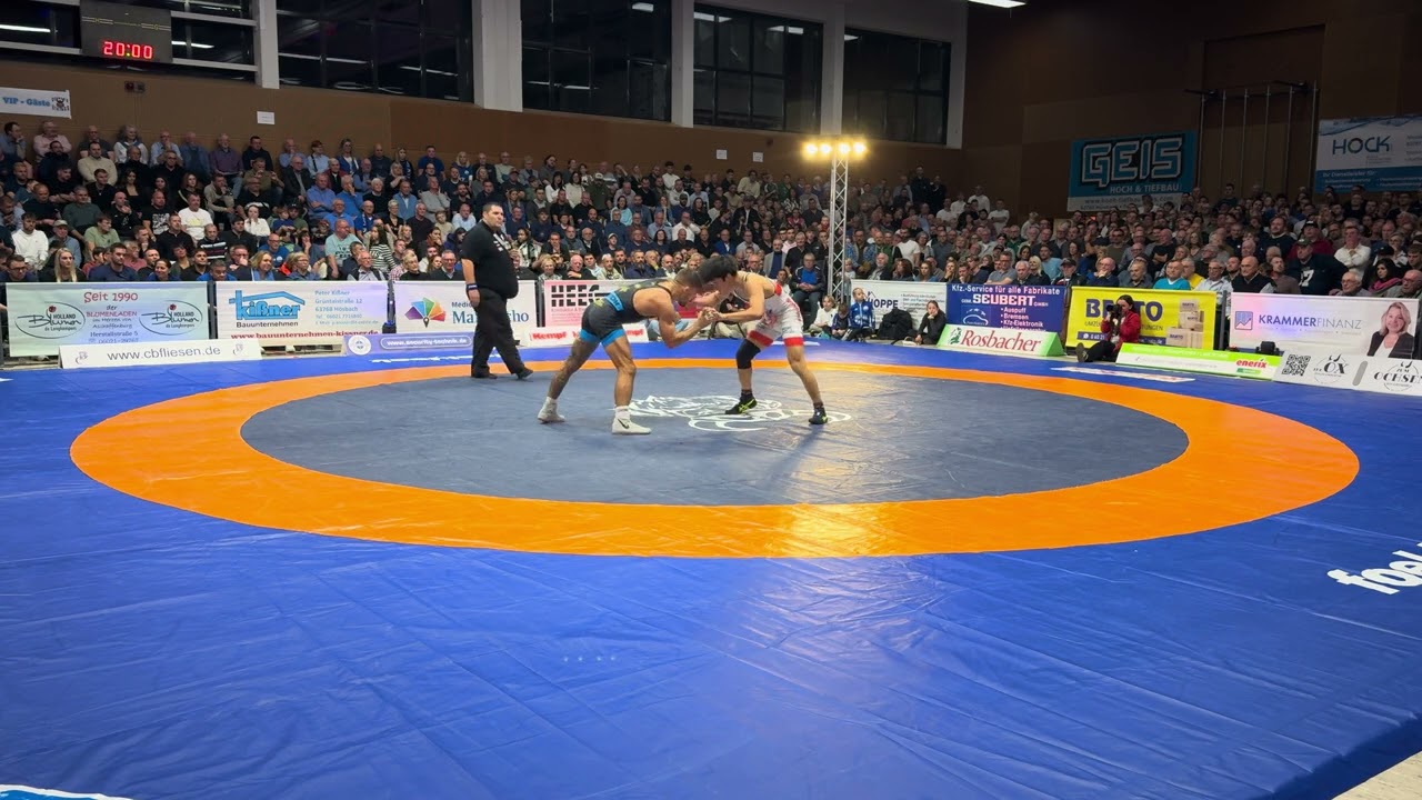 Kotaro Kiyooka ( Olympic champion JPN) vs Saba Bolaghi (GER) Freestyle wrestling 72 kg