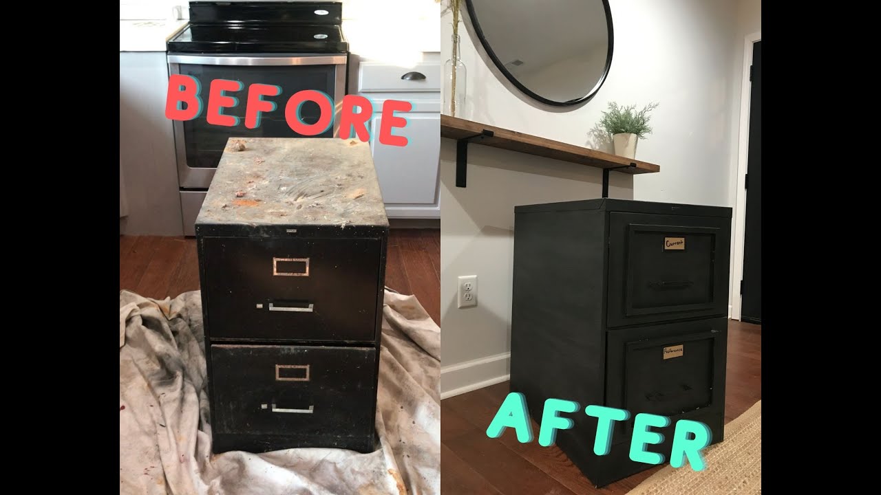 Ugly Filing Cabinet Makeover