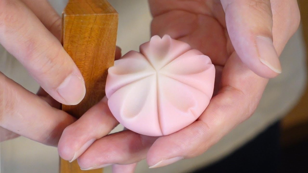 Фантастически красивый Wagashi!Изготовление цветочного торта из японских сладостей-тайваньская кухня