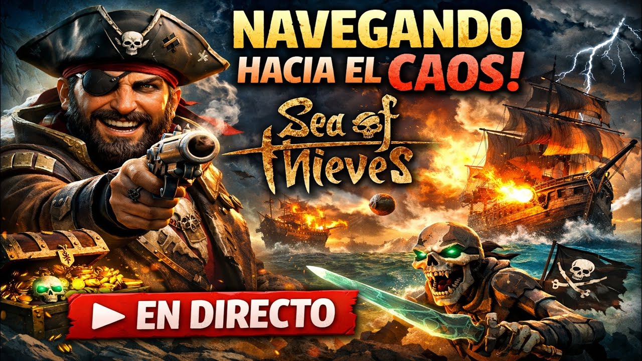 ☠️ Navegando hacia el Caos | Aventuras en Sea of Thieves EN DIRECTO