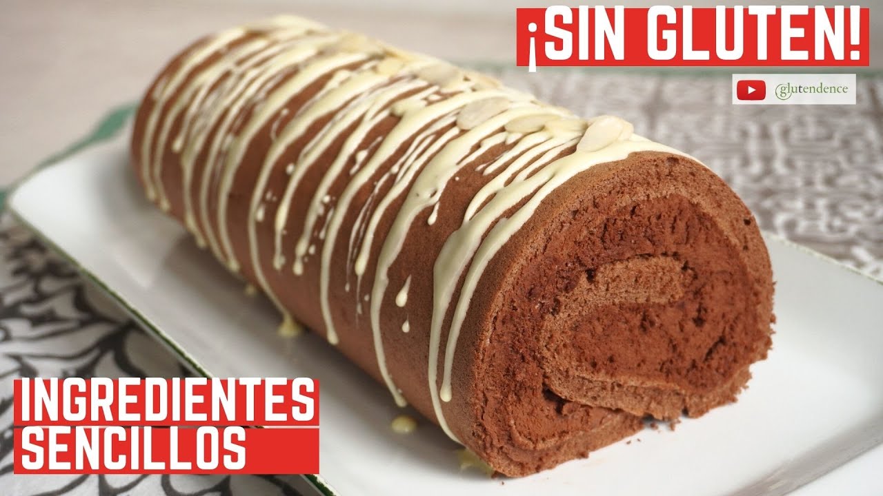 PIONONO, SWISS ROLL o BRAZO SIN GLUTEN de chocolate ¡Esponjosísimo!