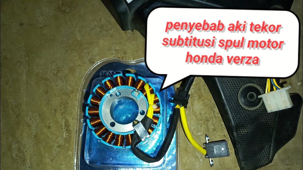 penyebab aki tekor cara mengganti spul honda verza subtitusi spul cb150 KNZ