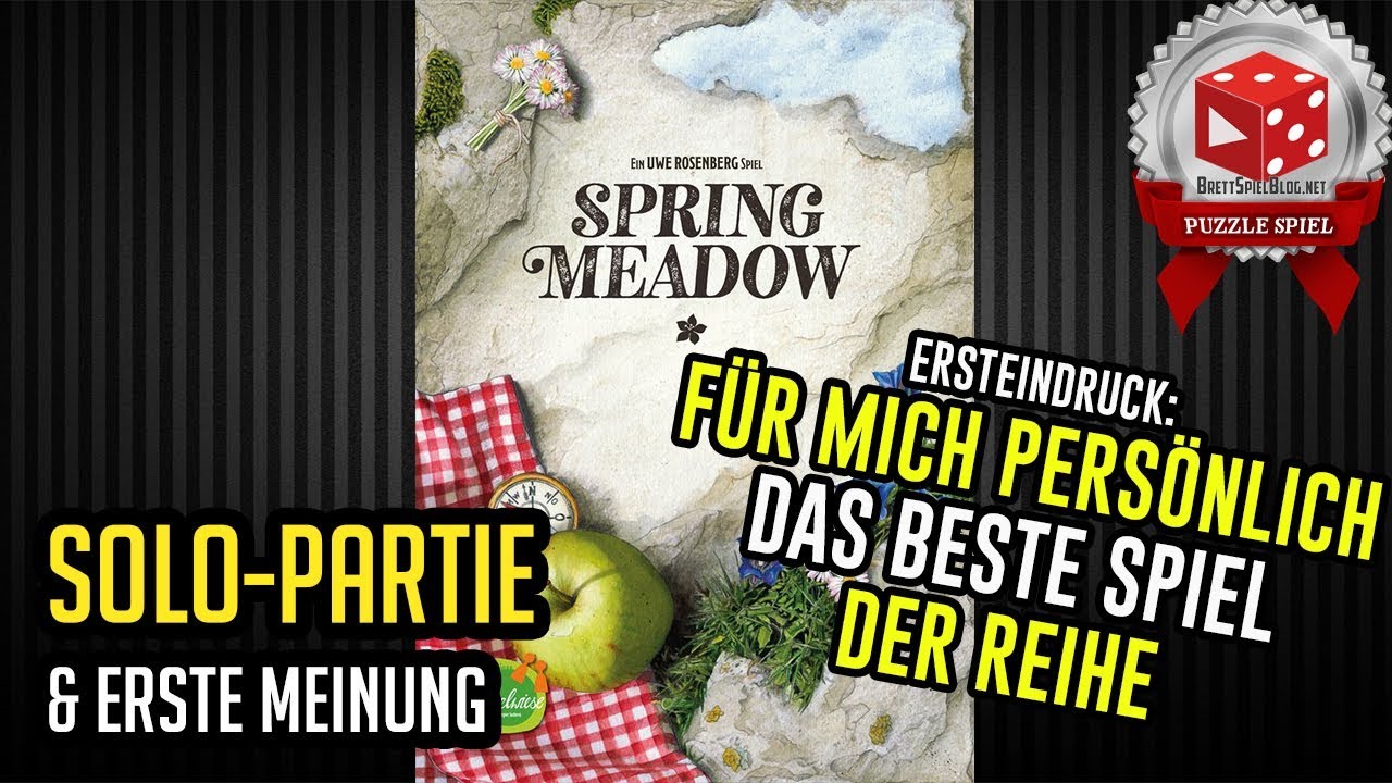 Spring Meadow (Uwe Rosenberg 2018) - Solo Erklär-Let's Play & Erste Eindrücke