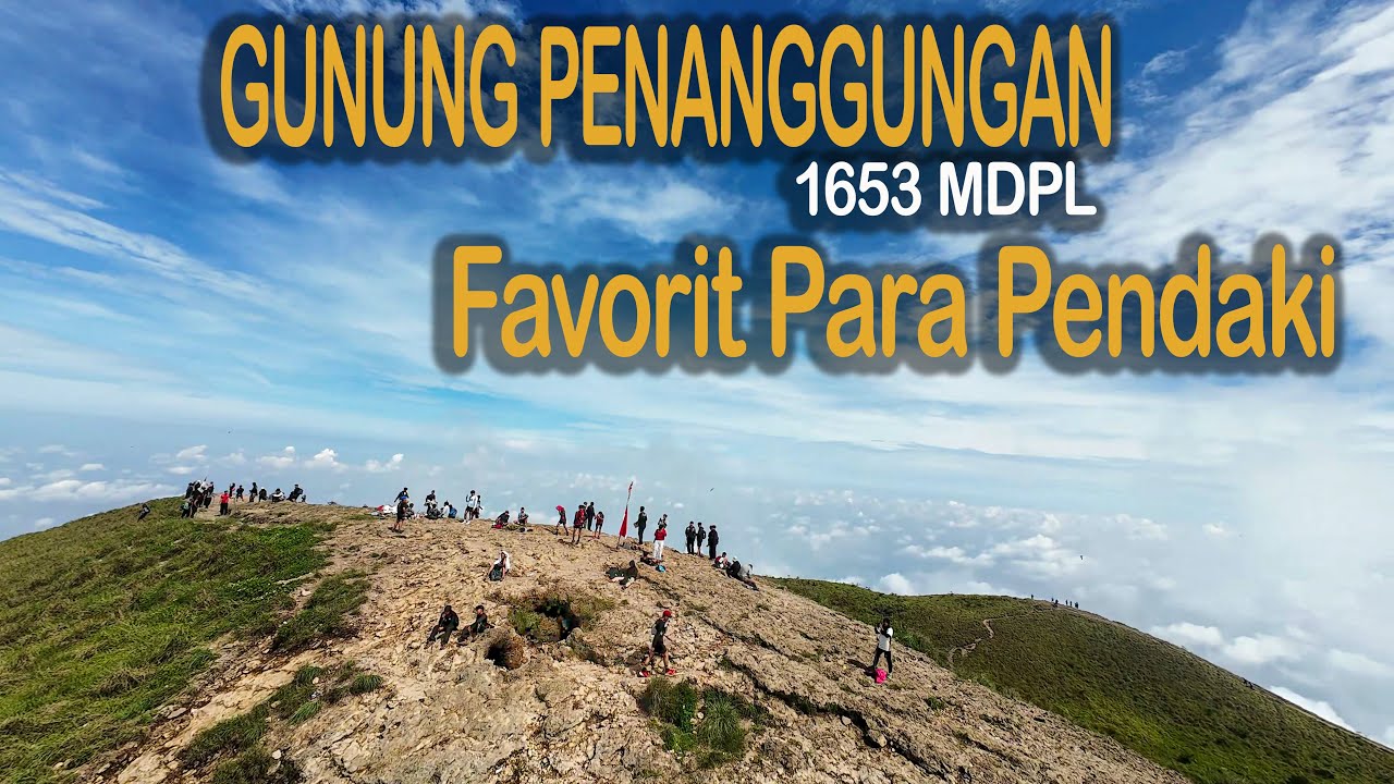 Gunung yang tidak pernah sepi Pendaki #penanggungan #drone #fpv