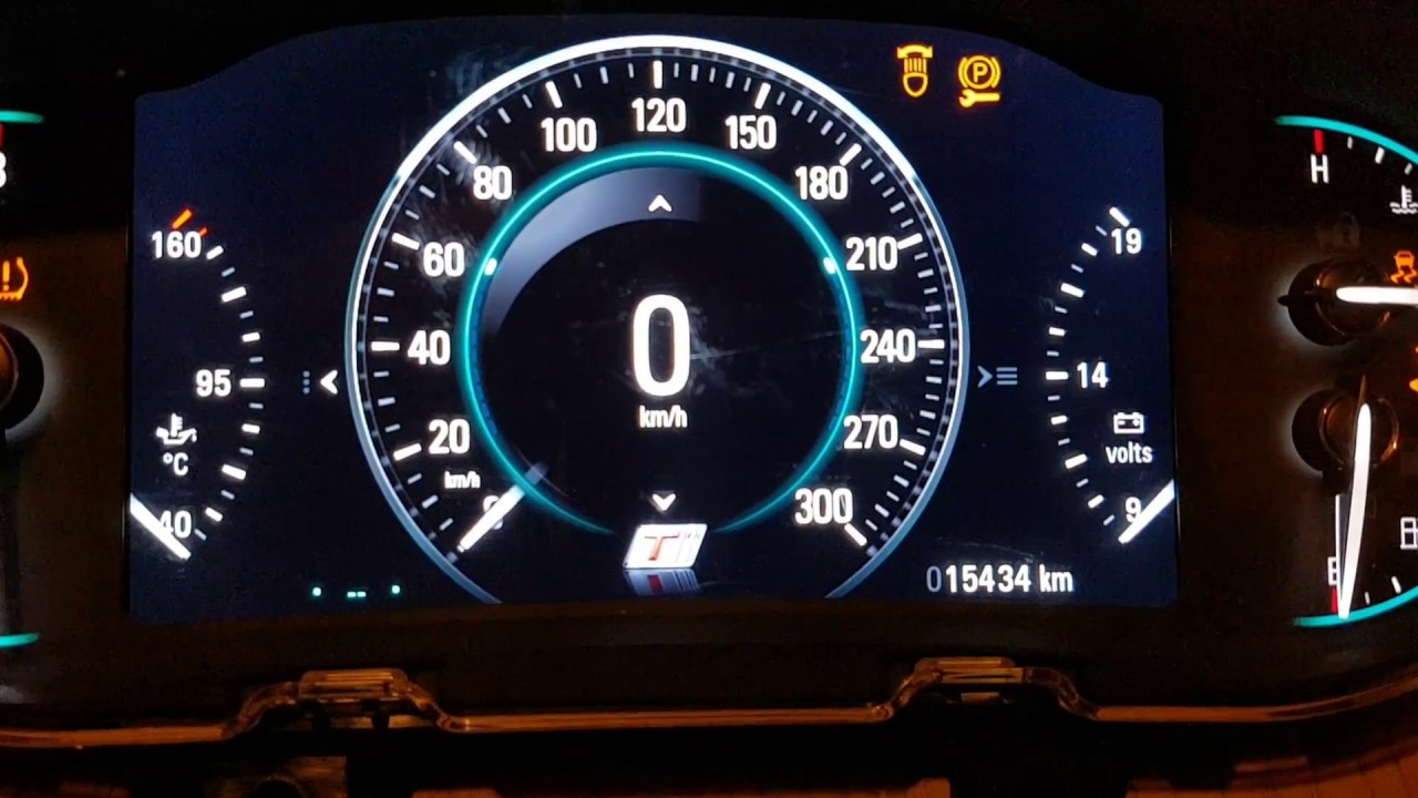 Hidden menu activation on Opel Insignia instrument cluster