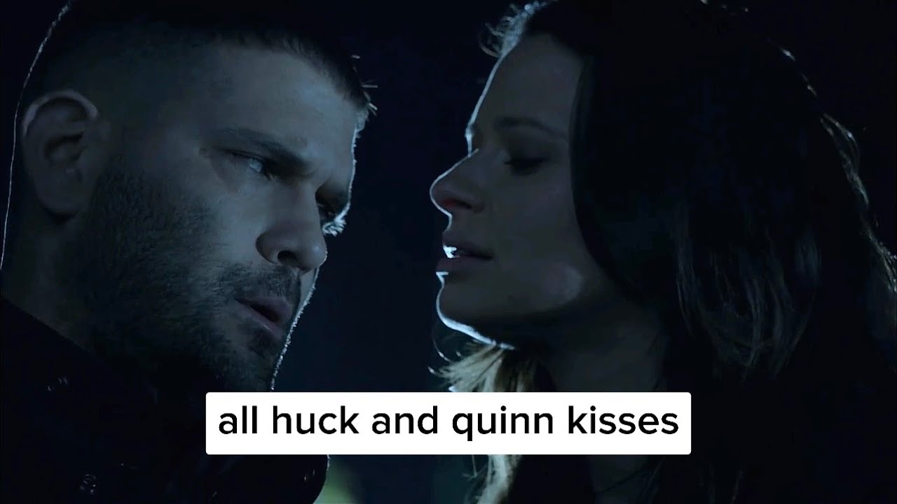 all huck and quinn kisses