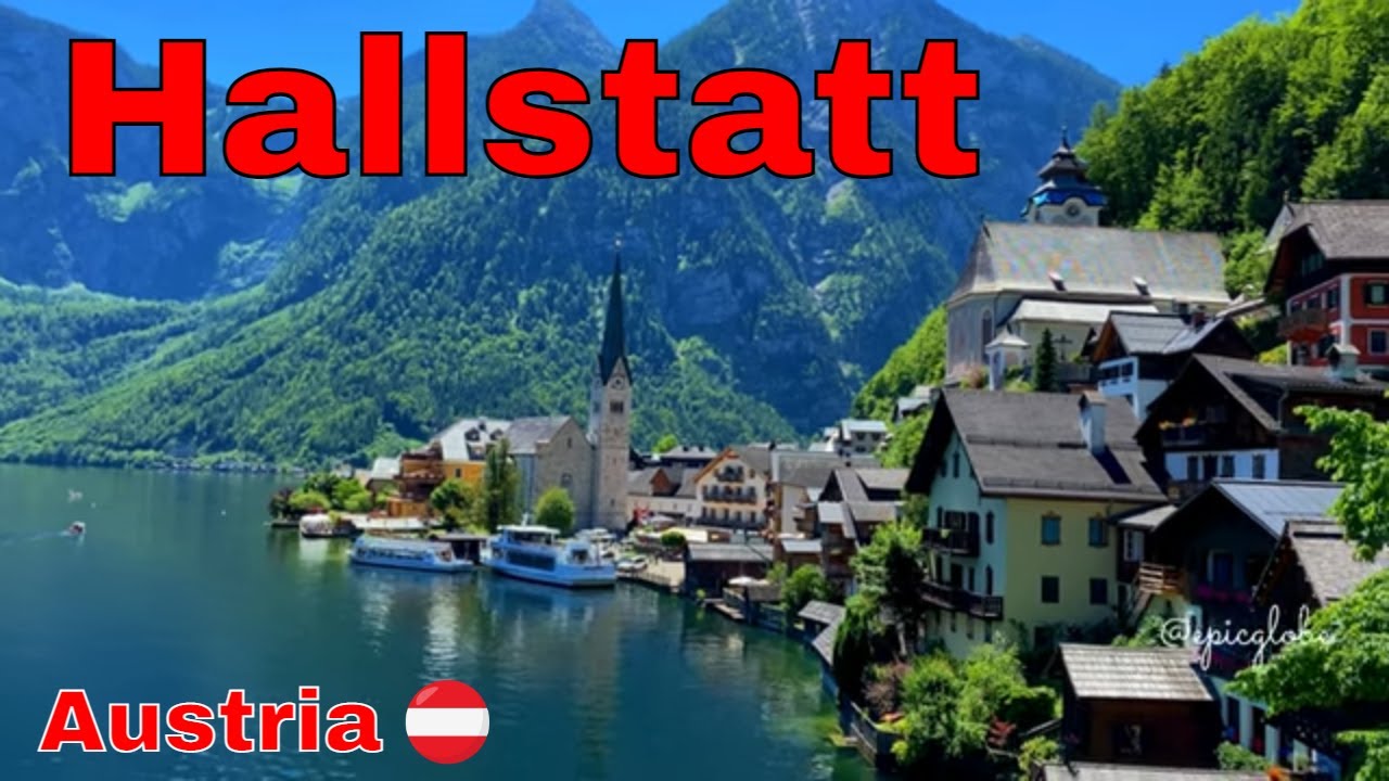 Austria Hallstatt  -  Hallst&auml;tter see &Ouml;sterreich Drone 4K