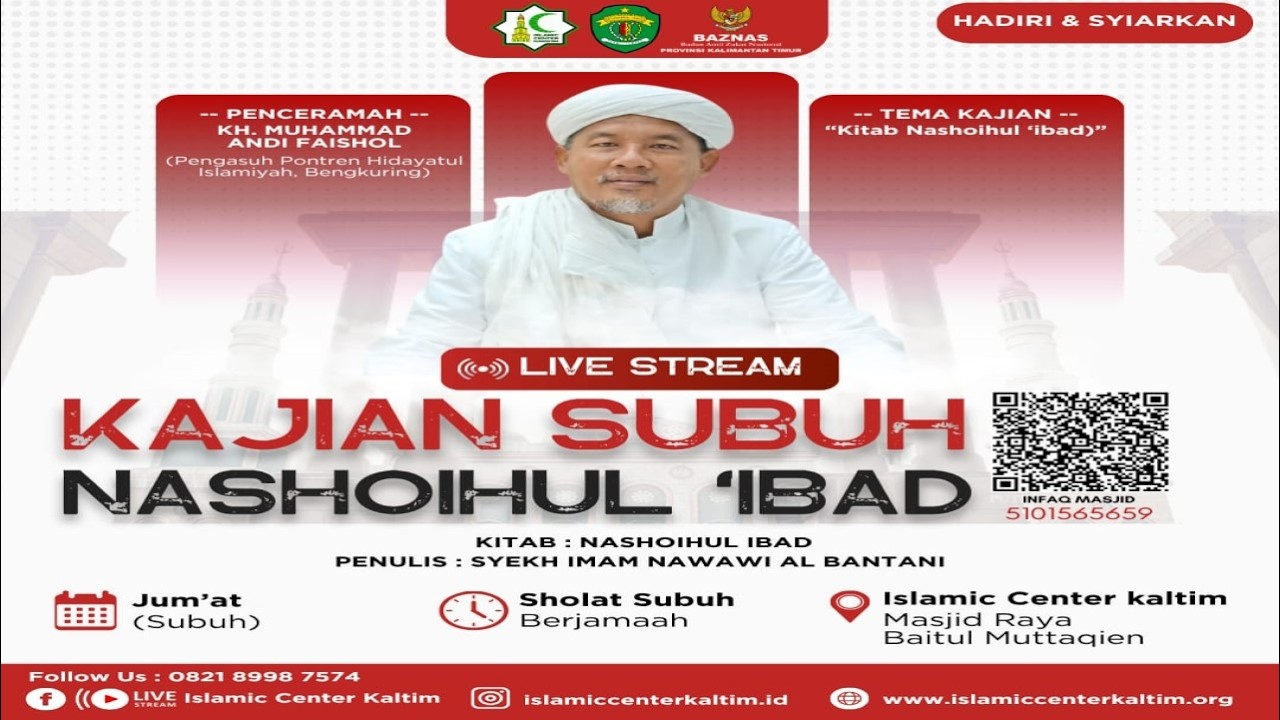 KH. Muhammad Andi Faisol '' Kajian Kitab Nashoihul Ibad'' -  27 Februari 2026