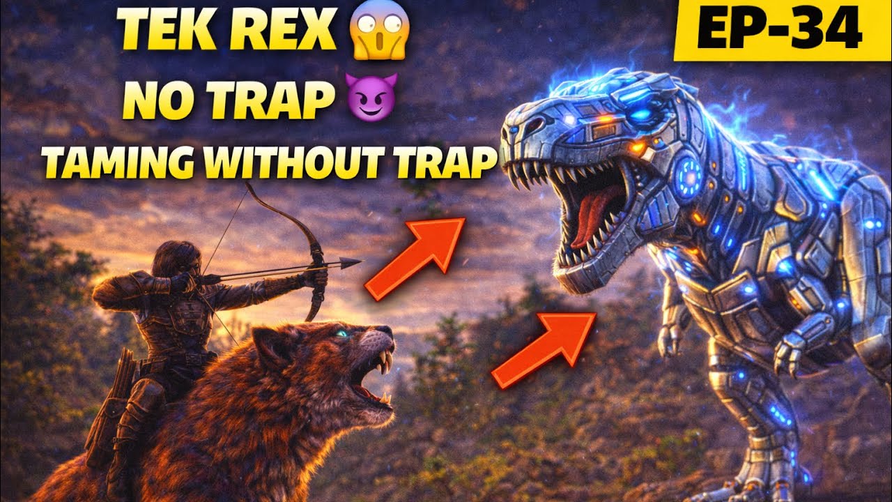 ARK Survival Evolved Hindi | Tek Rex Pair Tame 😱🦖 | No Trap Method | EP 34