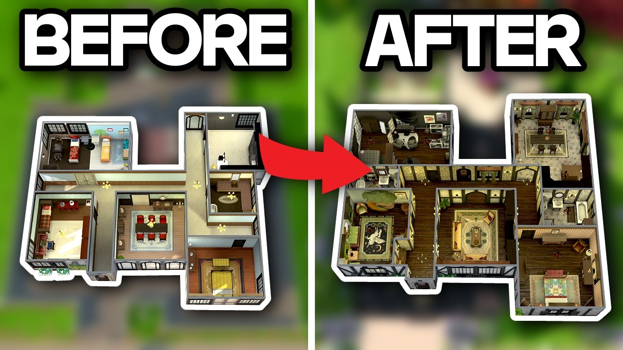 fixing one of the UGLIEST houses in The Sims 4