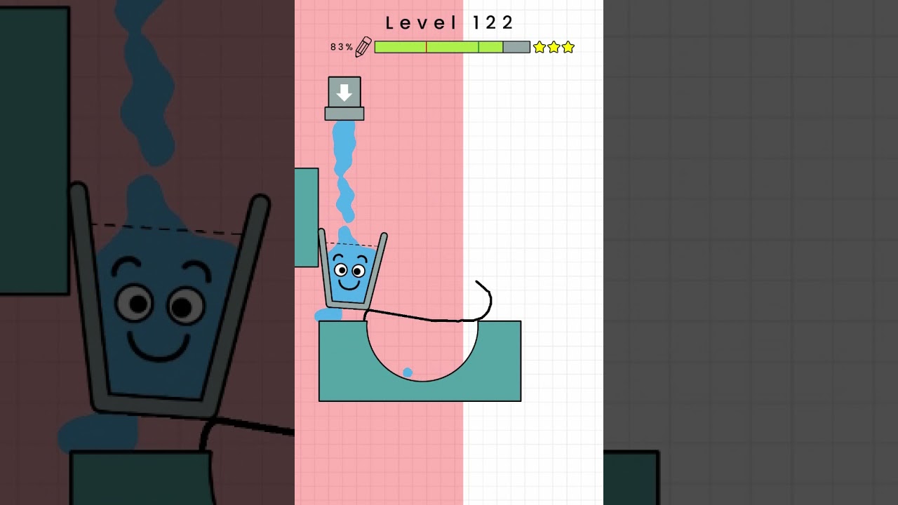 Happy Glass - Level 122. Three Stars Solution. Gameplay Walkthrough