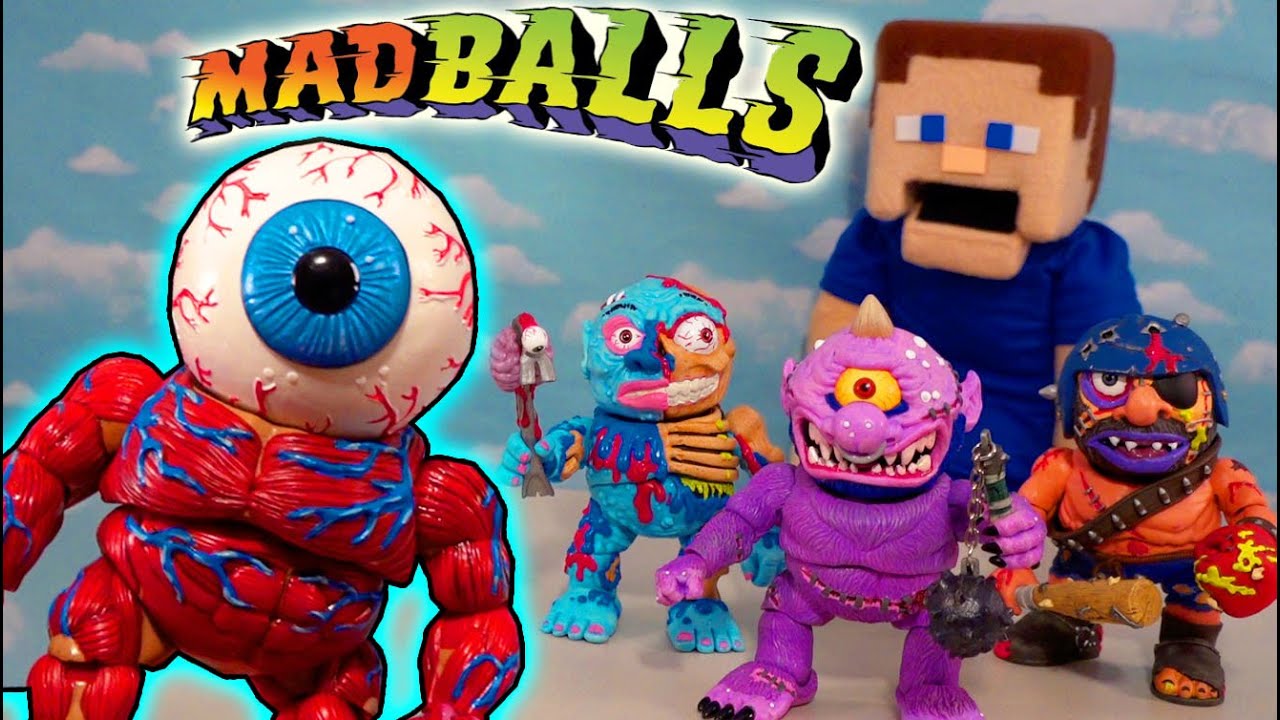 Madballs Toys Action Figures! Series 1 by Premuim DNA 1980's Retro! Puppet Steve