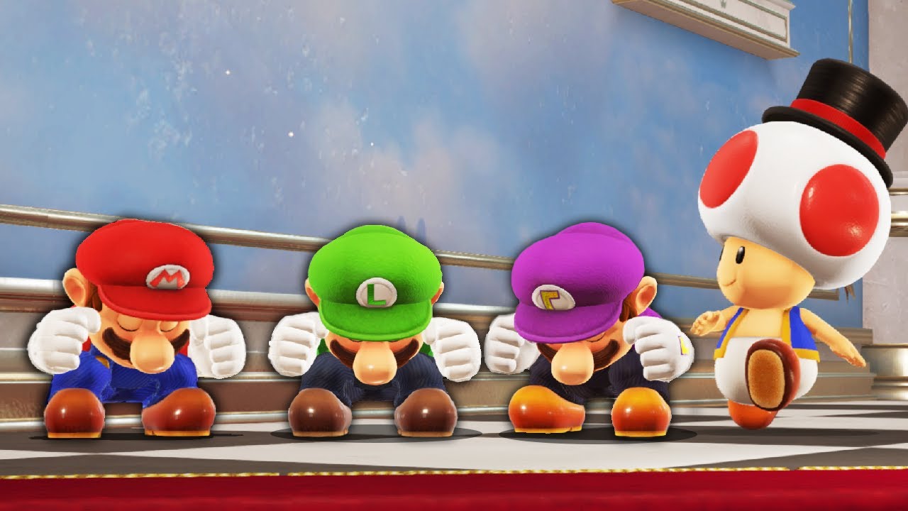Mario Odyssey Hide n Seek but EVERYONE hides TOGETHER
