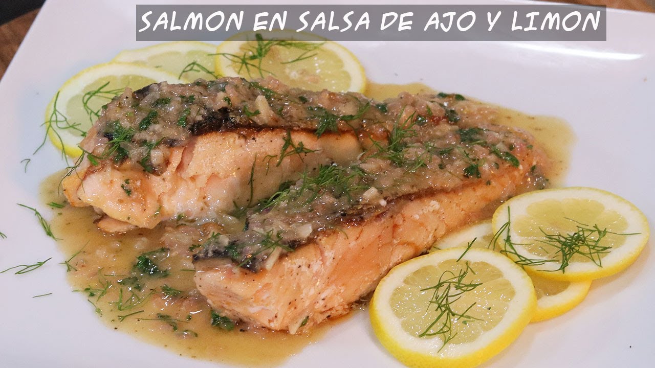 SALMON EN SALSA DE AJO Y LIMON RECETA, PARA TU CENA ROMANTICA