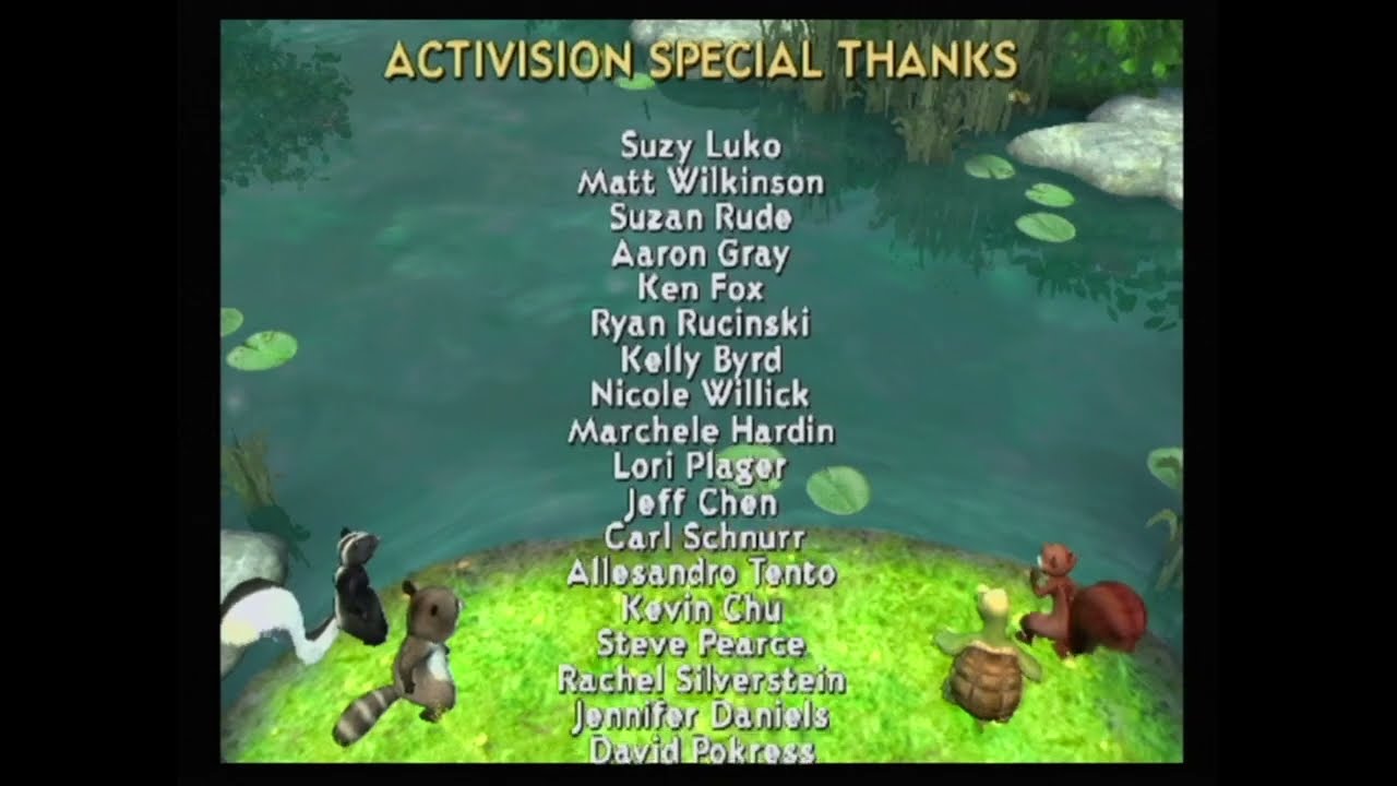 Over The Hedge (GameCube) - Credits