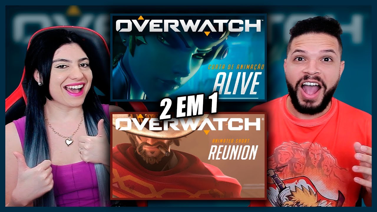 2 em 1 - Curta de animação de Overwatch | “Alive” & “Reunion” (REACT)