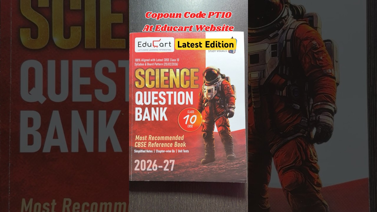 Educart CBSE Class 10 Science Question Bank 2026-27