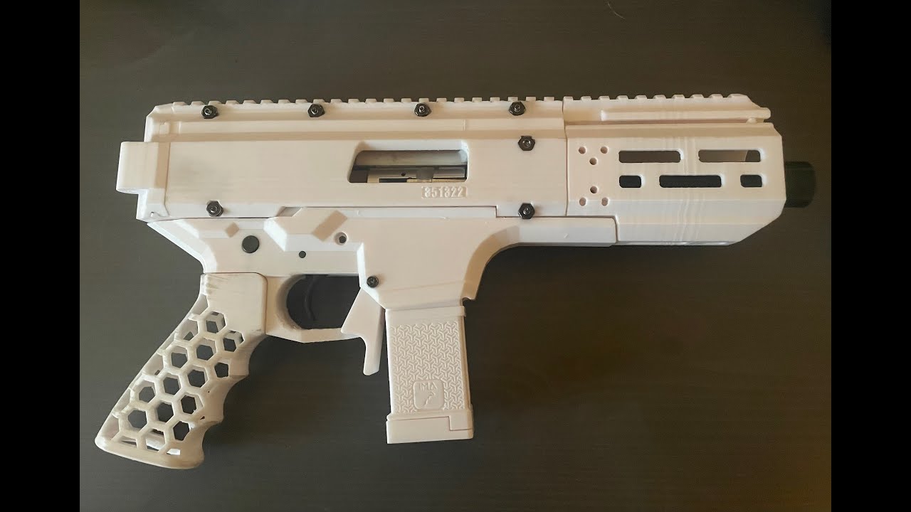 3D Printed SCARPION 22 Range Test And Mag Dump. 3D Printed 22LR PewPew