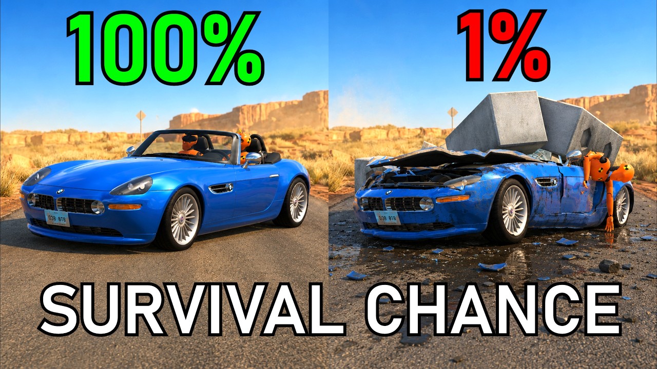 Realistic Survival Chance Crashes #28 | BeamNG.drive