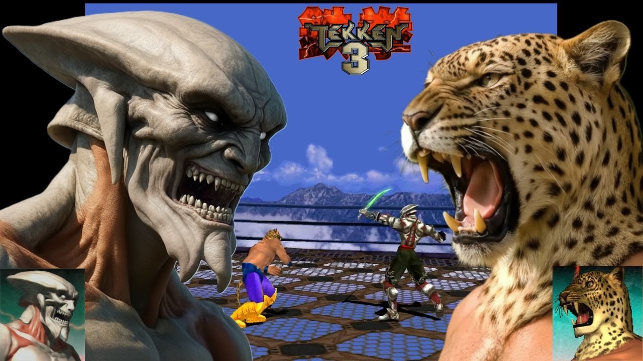 Tekken 3 - Уровень сложности: Сложный - Ёсимицу против Кинга - Неуловимый Дух против Несокрушимой...