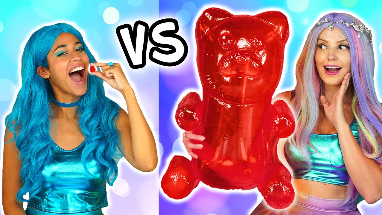 THE SUPER POPS GIANT VS TINY CHALLENGE. Totally TV Challenge.