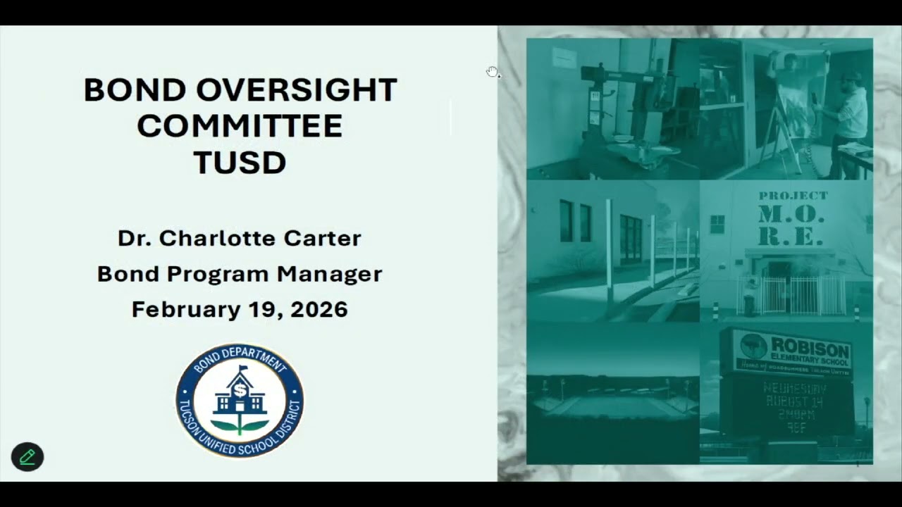 TUSD1- Bond Oversight Committee February, 19th 2026
