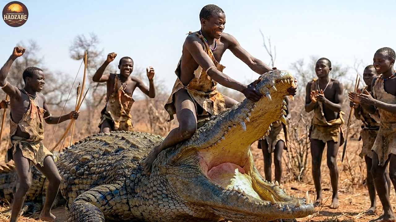 Tribu Hadzabe vs. Cocodrilo Gigante: Batalla por la supervivencia en África